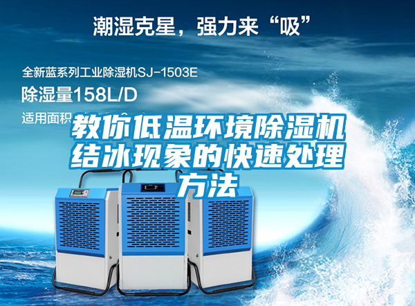 教你低温环境除湿机结冰现象的快速处理方法