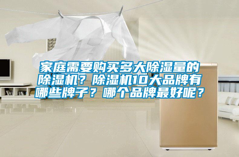 家庭需要购买多大除湿量的除湿机？除湿机10大品牌有哪些牌子？哪个品牌最好呢？