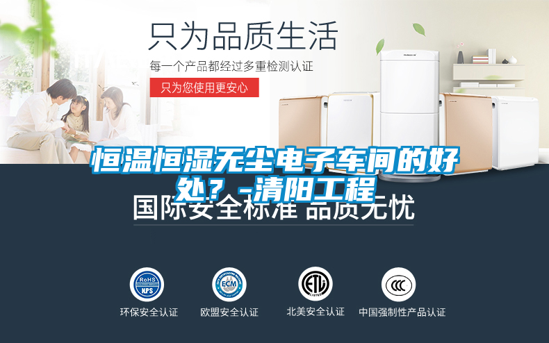 恒温恒湿无尘电子车间的好处？-清阳工程