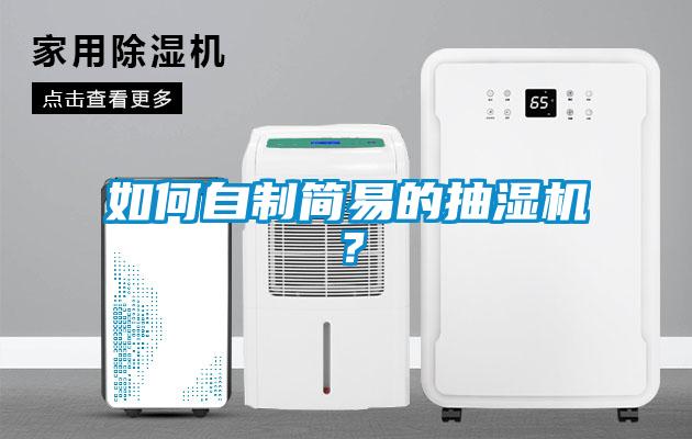 如何自制简易的抽湿机？