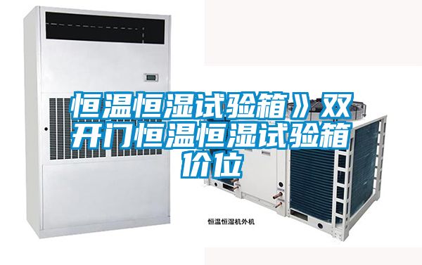 恒温恒湿试验箱》双开门恒温恒湿试验箱价位