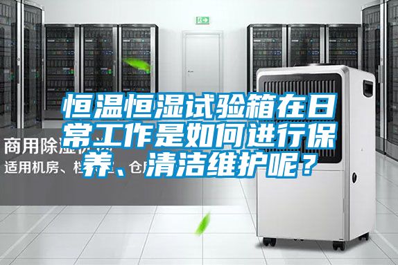 恒温恒湿试验箱在日常工作是如何进行保养、清洁维护呢？