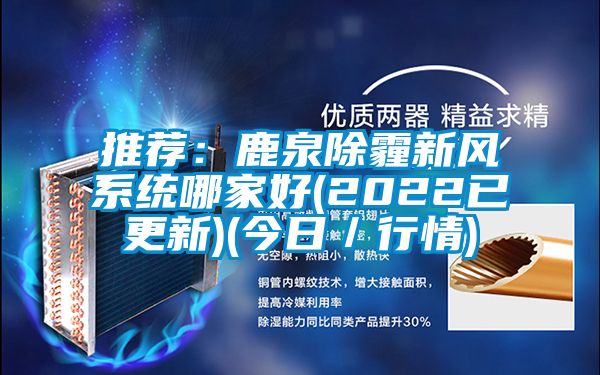 推荐:鹿泉除霾新风系统哪家好(2022已更新)(今日/行情)