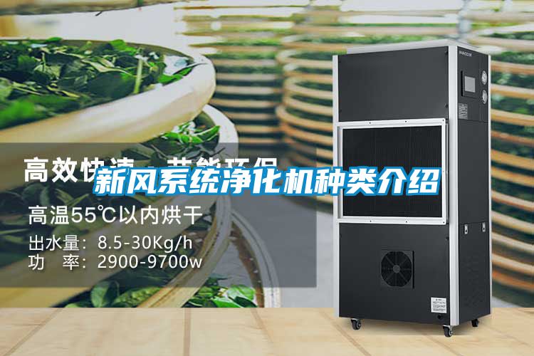 新风系统净化机种类介绍