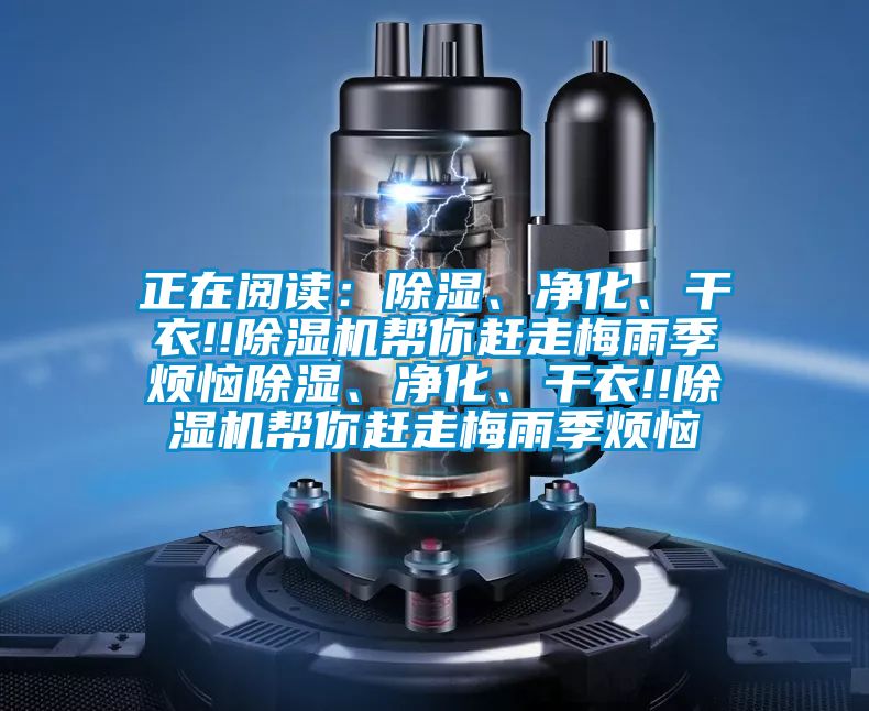 正在阅读：除湿、净化、干衣!!除湿机帮你赶走梅雨季烦恼除湿、净化、干衣!!除湿机帮你赶走梅雨季烦恼
