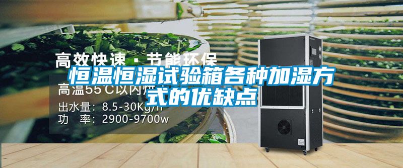 恒温恒湿试验箱各种加湿方式的优缺点
