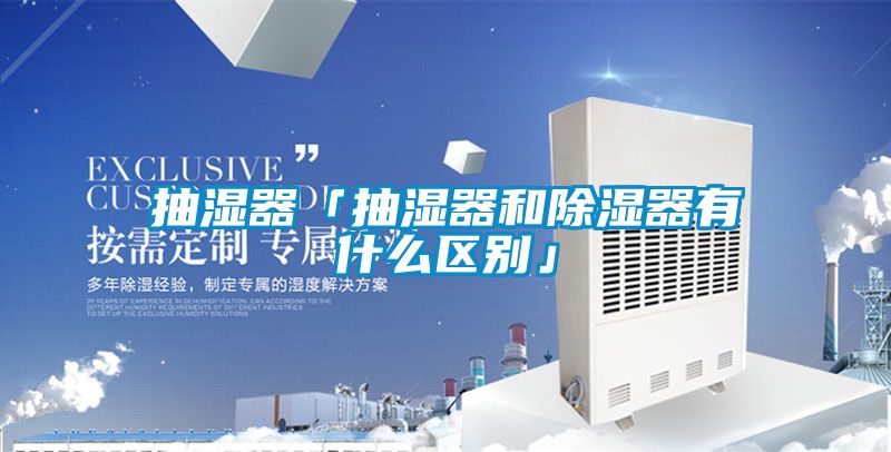 抽湿器「抽湿器和除湿器有什么区别」