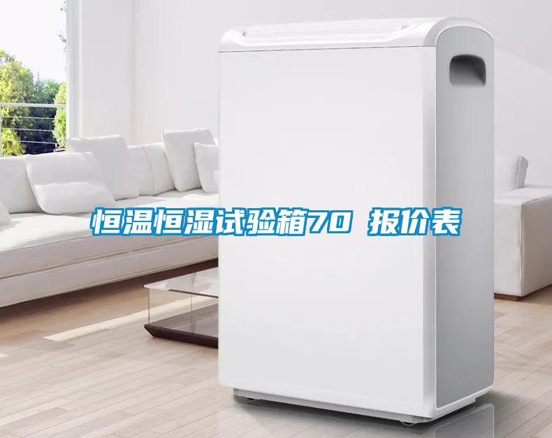 恒温恒湿试验箱70℃报价表
