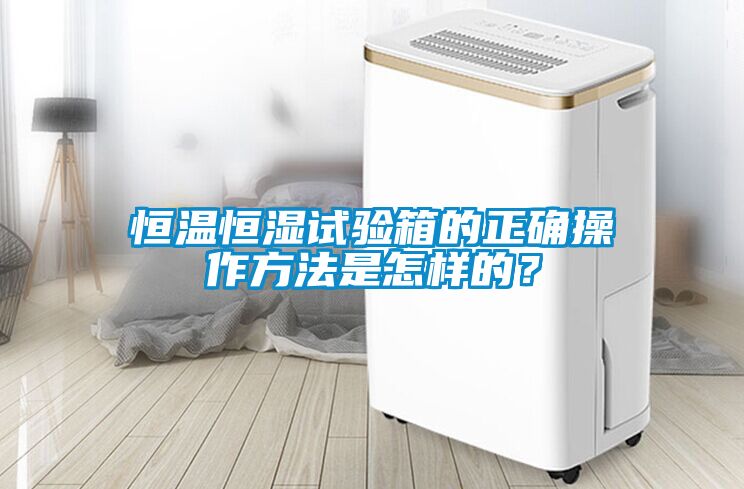 恒温恒湿试验箱的正确操作方法是怎样的?
