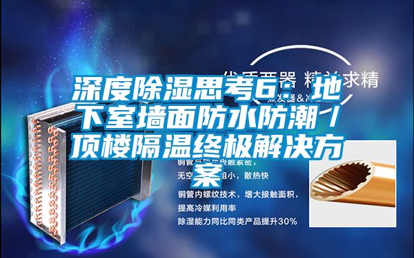 深度除湿思考6：地下室墙面防水防潮／顶楼隔温终极解决方案