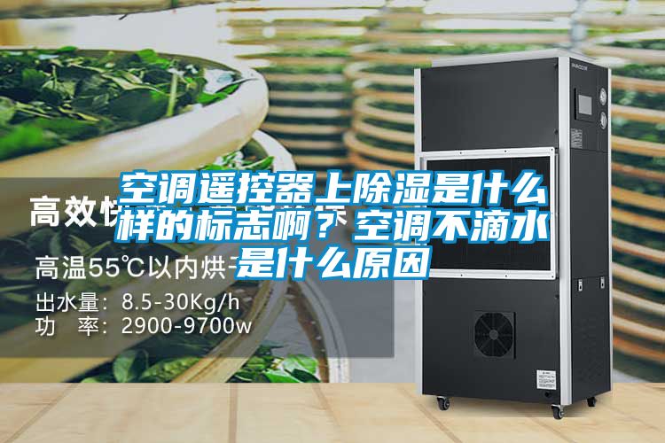 空调遥控器上除湿是什么样的标志??？空调不滴水是什么原因