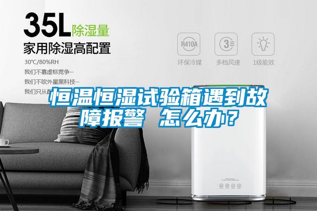恒温恒湿试验箱遇到故障报警 怎么办？