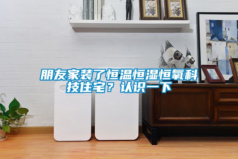 朋友家装了恒温恒湿恒氧科技住宅？认识一下