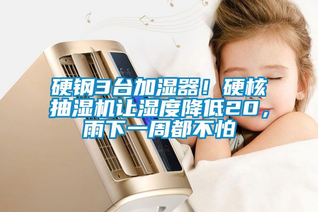 硬钢3台加湿器！硬核抽湿机让湿度降低20，雨下一周都不怕