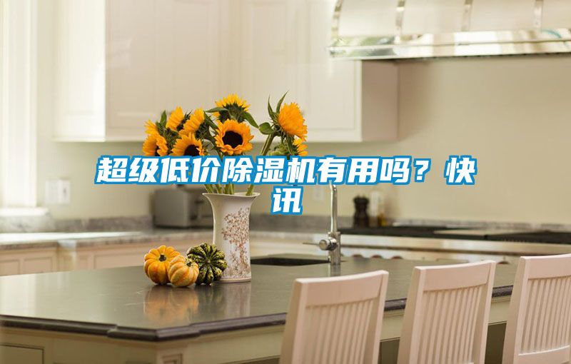 超级低价除湿机有用吗？快讯