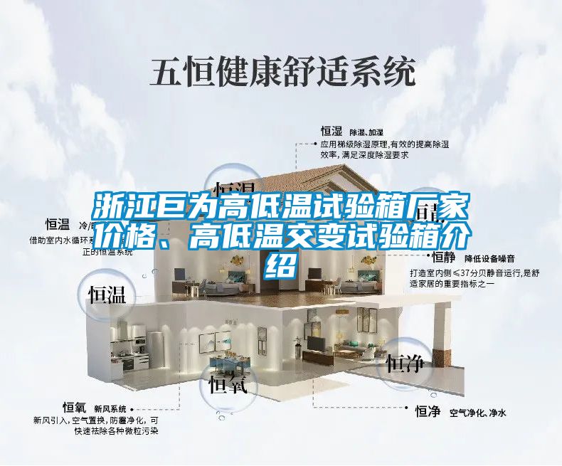 浙江巨为高低温试验箱厂家价格、高低温交变试验箱介绍