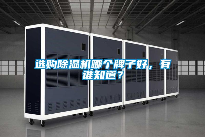 选购除湿机哪个牌子好，有谁知道？