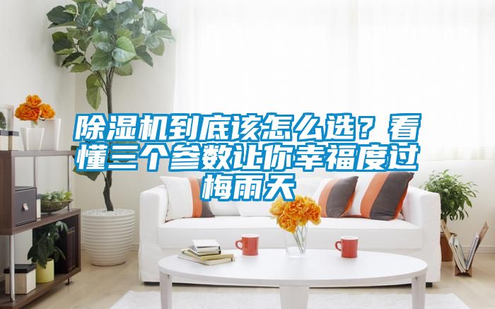 除湿机到底该怎么选？看懂三个参数让你幸福度过梅雨天