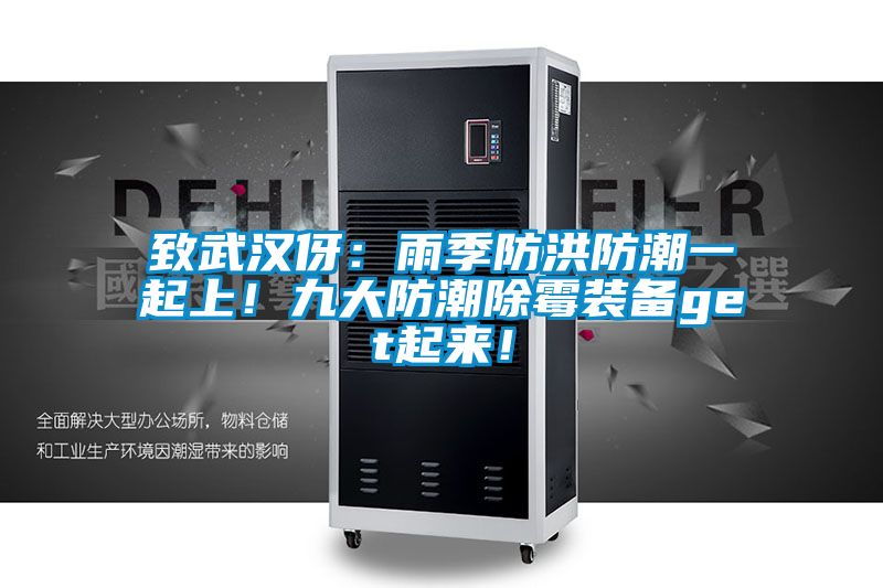 致武汉伢：雨季防洪防潮一起上！九大防潮除霉装备get起来！