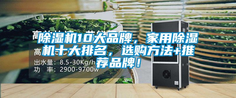 除湿机10大品牌，家用除湿机十大排名，选购方法+推荐品牌！
