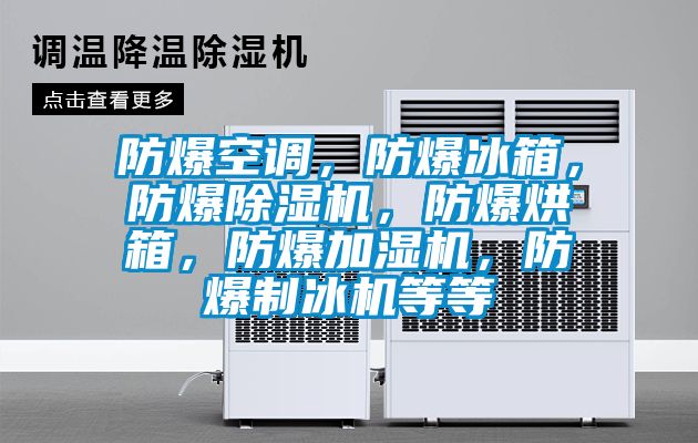 防爆空调，防爆冰箱，防爆除湿机，防爆烘箱，防爆加湿机，防爆制冰机等等