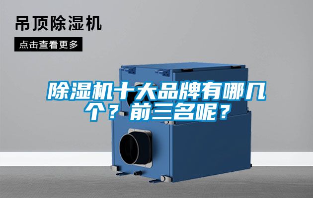 除湿机十大品牌有哪几个？前三名呢？