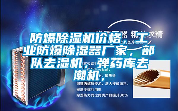 防爆除湿机价格，工业防爆除湿器厂家，部队去湿机，弹药库去潮机，