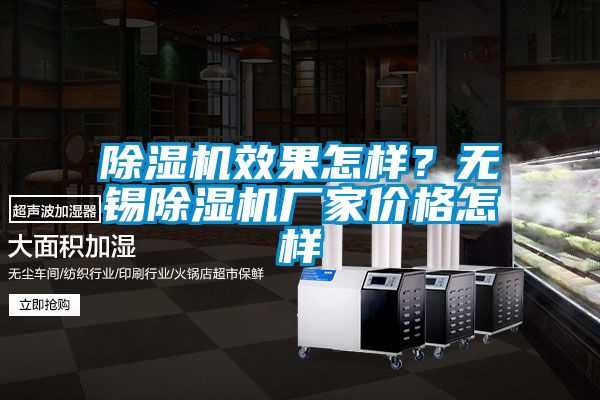 除湿机效果怎样？无锡除湿机厂家价格怎样