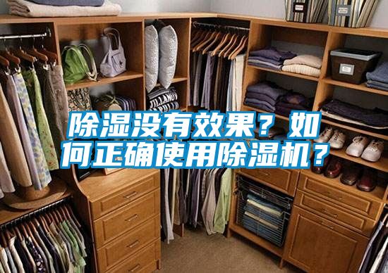 除湿没有效果？如何正确使用除湿机？