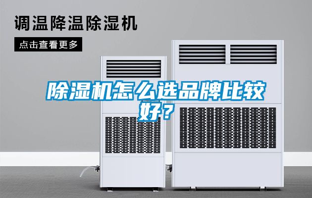 除湿机怎么选品牌比较好？