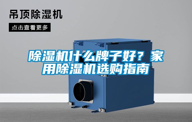 除湿机什么牌子好？家用除湿机选购指南